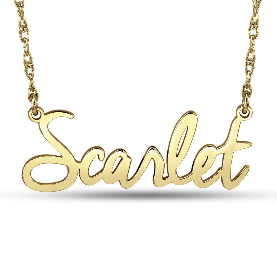 10KT Cursive Name Necklace