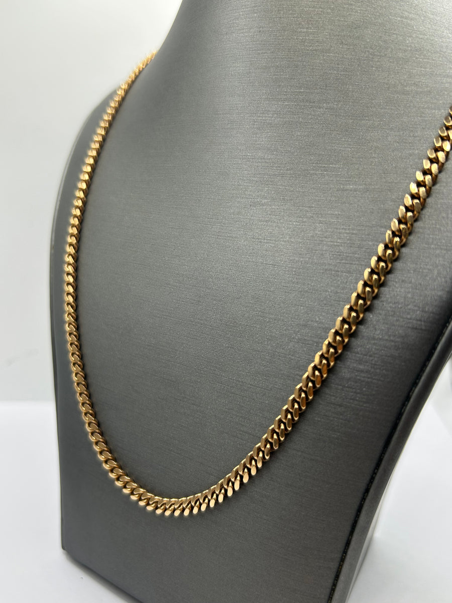 14KT Rose Solid Gold 4.2mm 20inch