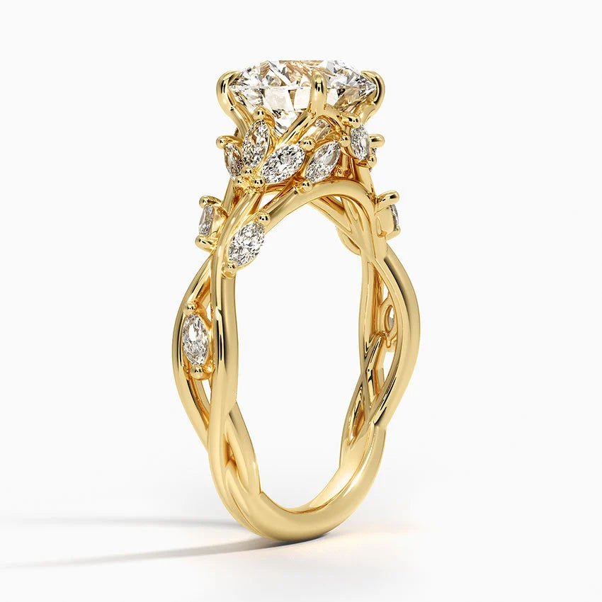 Love Tree Diamond Engagement Ring