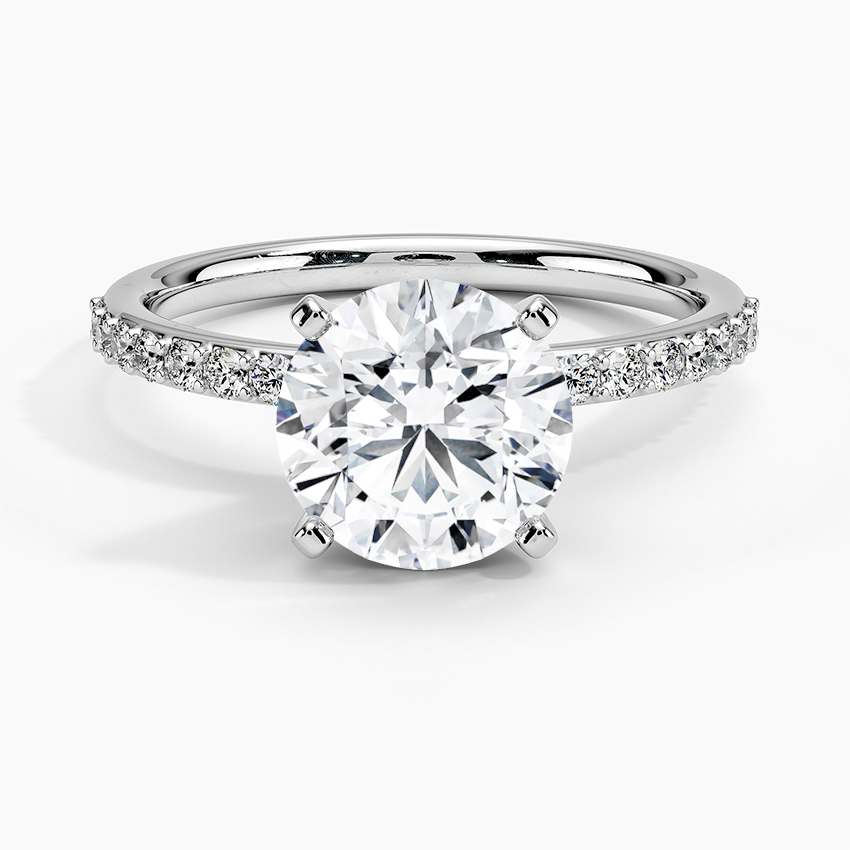 Round Prong Diamond Engagement Ring