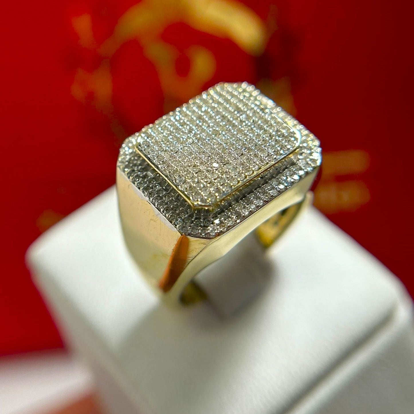 Father of Diamonds Gold Ring