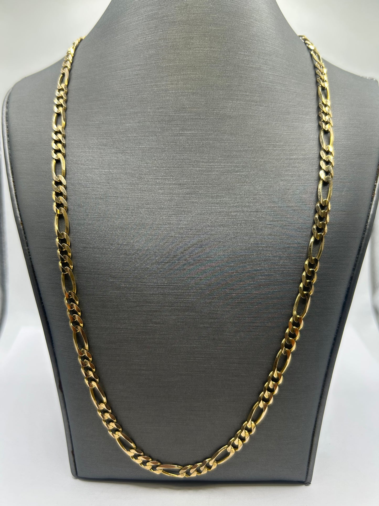 14KT Solid Figaro Link Chain 4.85mm 24inches