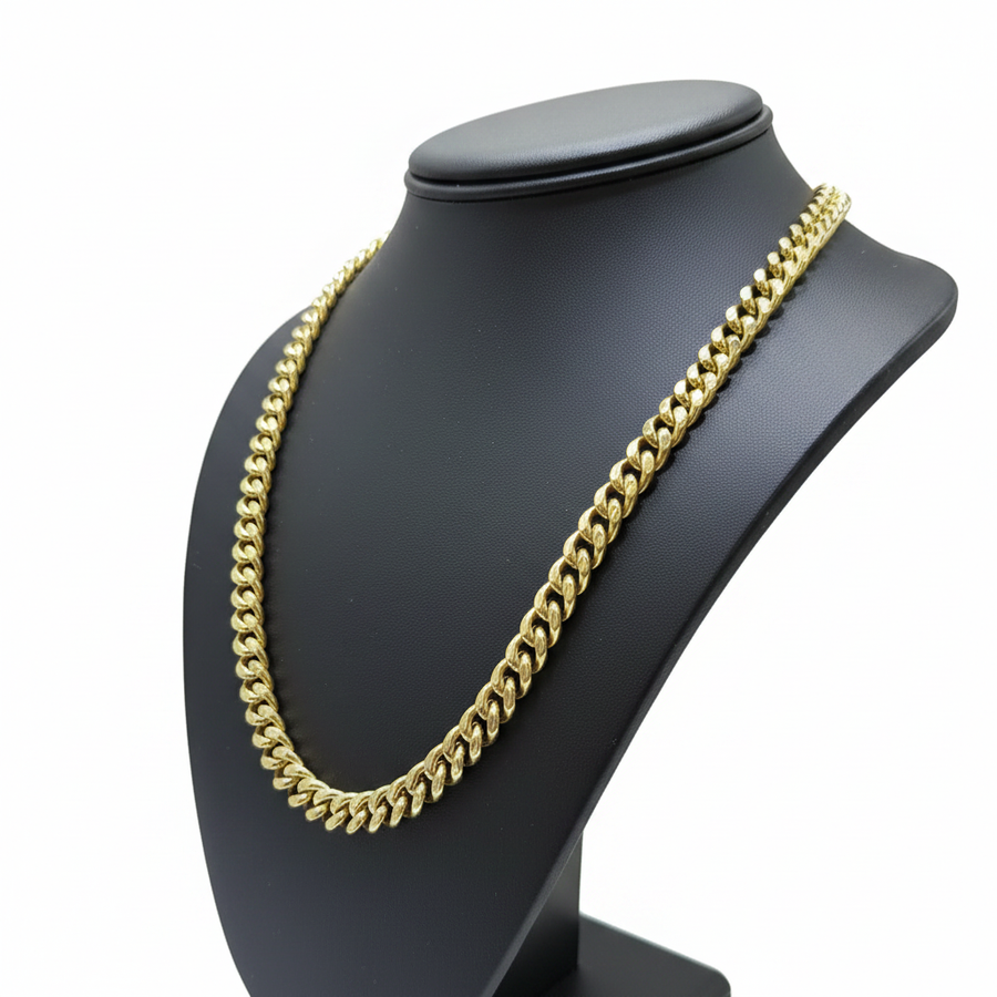 10KT Yellow Gold Cuban Link Chain – 22” | 8.7mm