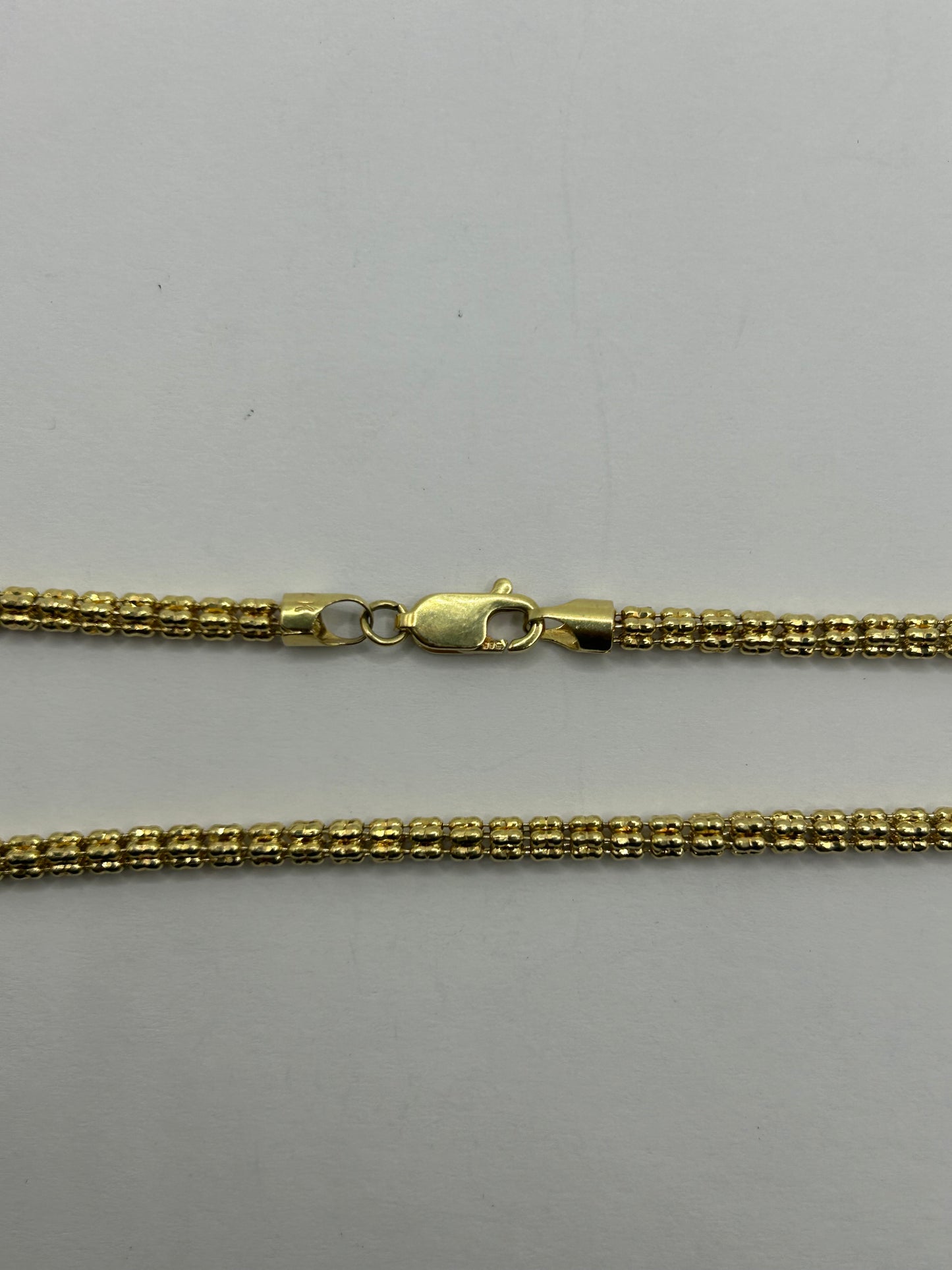 14KT Gold ICE Chain Necklace 3.5mm 20 inch