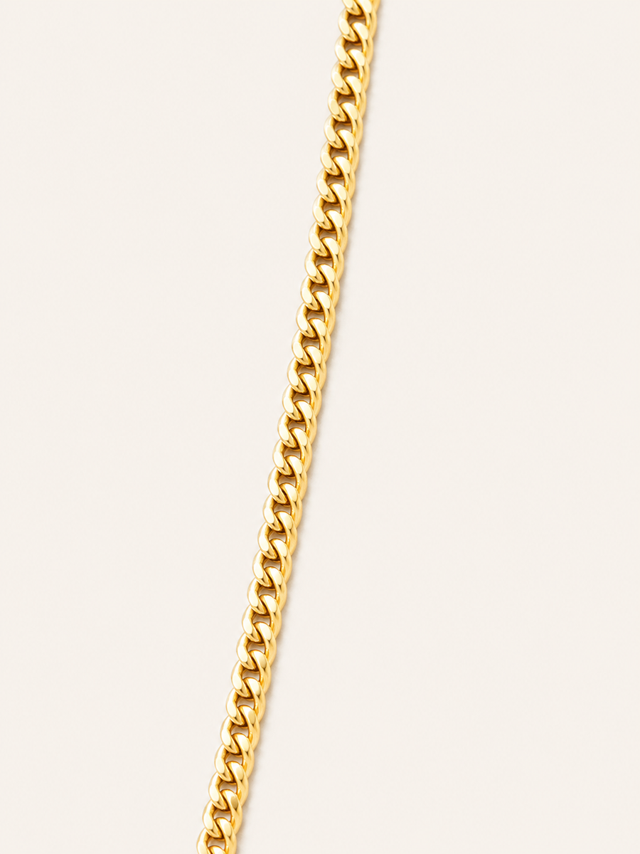 10K Yellow Gold Thin Cuban Link Chain – 24" | 2mm