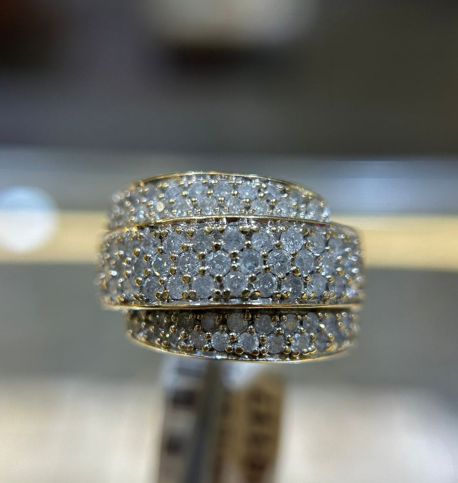 14KT YELLOW GOLD DIAMOND RING