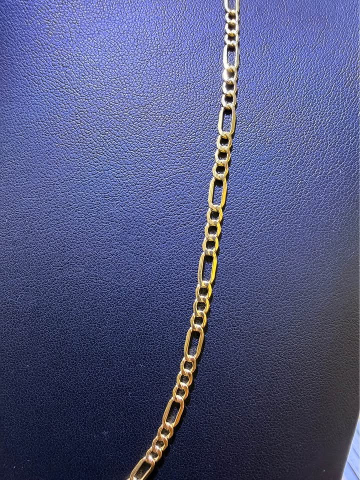 10K Yellow Gold Figaro Link Chain – 20" | 3.3mm | R2172