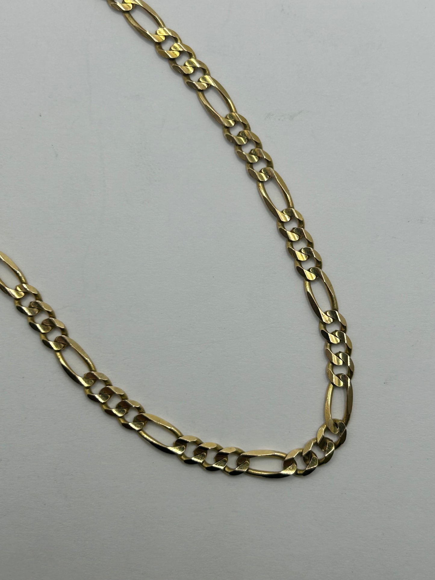 14KT Solid Figaro Link Chain 4.85mm 24inches