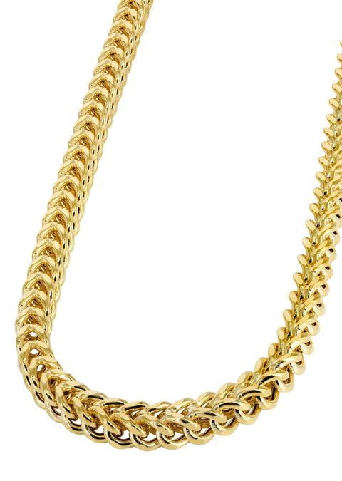 10K Yellow Gold Franco Chain 28 Inches 4.4mm