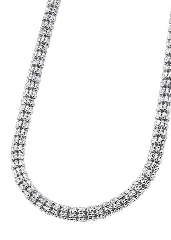 14KT WHITE GOLD ICE CHAIN