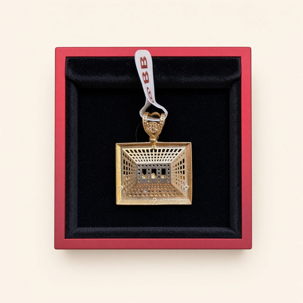14KT Two-Tone Gold Last Supper Pendant – R724