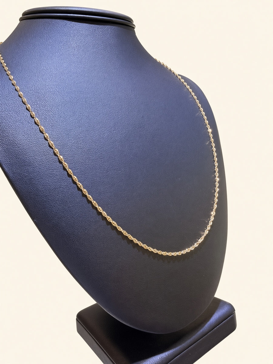 14K Yellow Gold Singapore Chain – 24" | 2mm | R1588