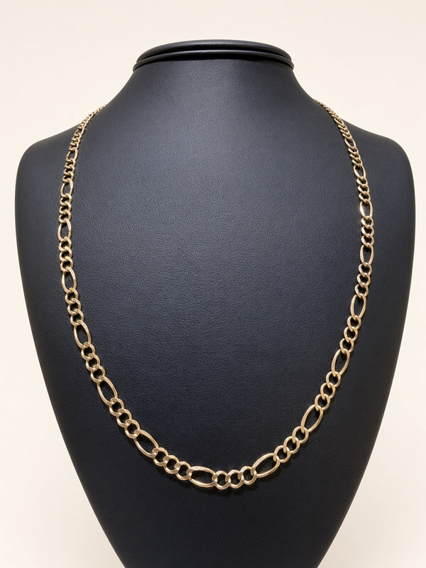 14K Yellow Gold Figaro Link Chain – 24" | 5mm | R1571