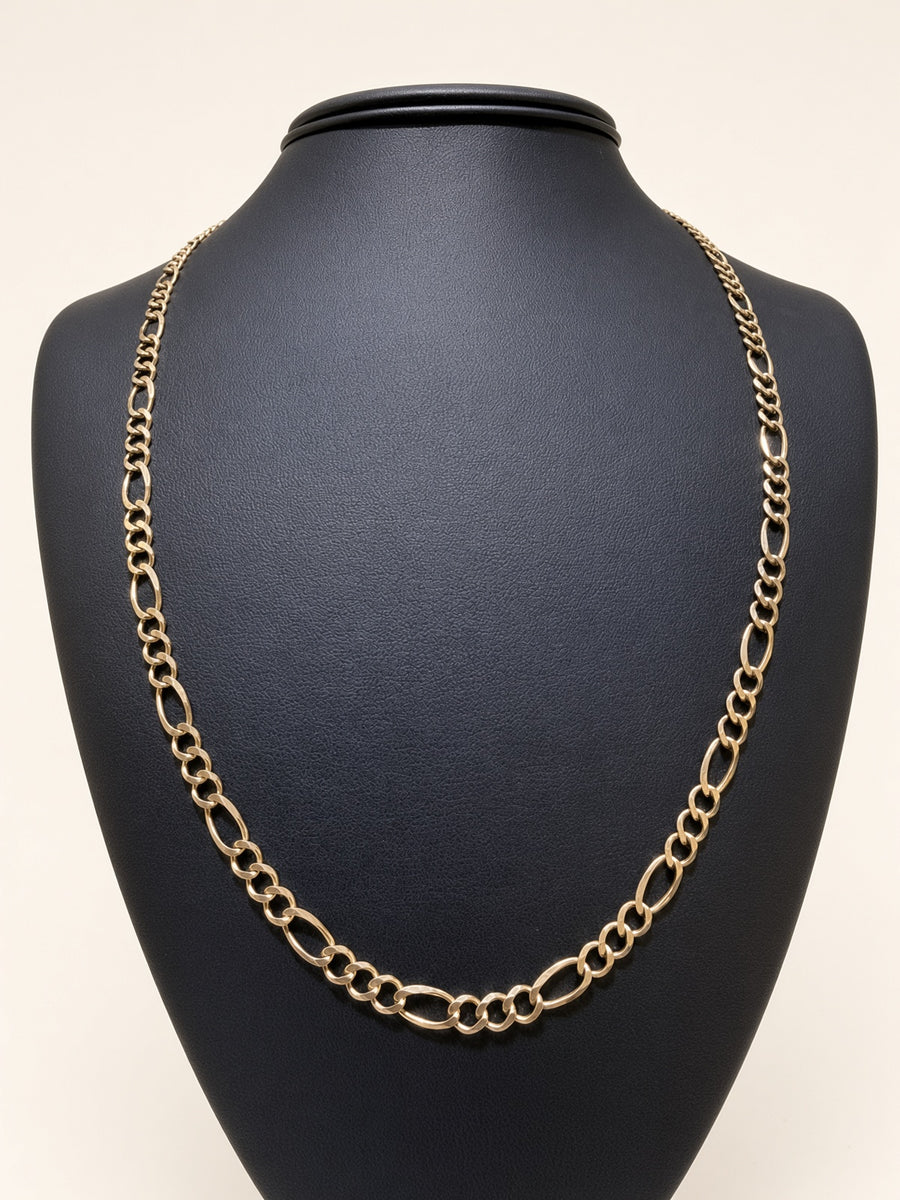 14K Yellow Gold Figaro Link Chain – 24" | 5mm | R1571