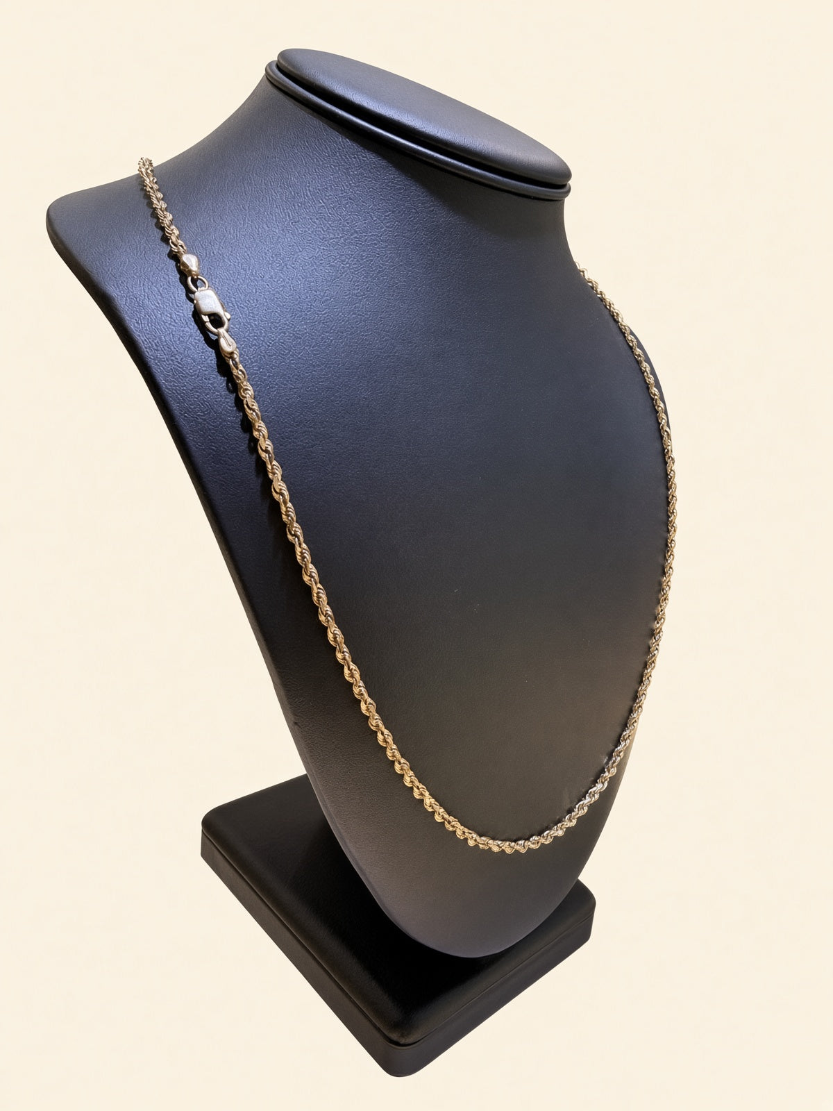 10K Yellow Gold Solid Rope Chain – 20" | 2.5mm | R1945