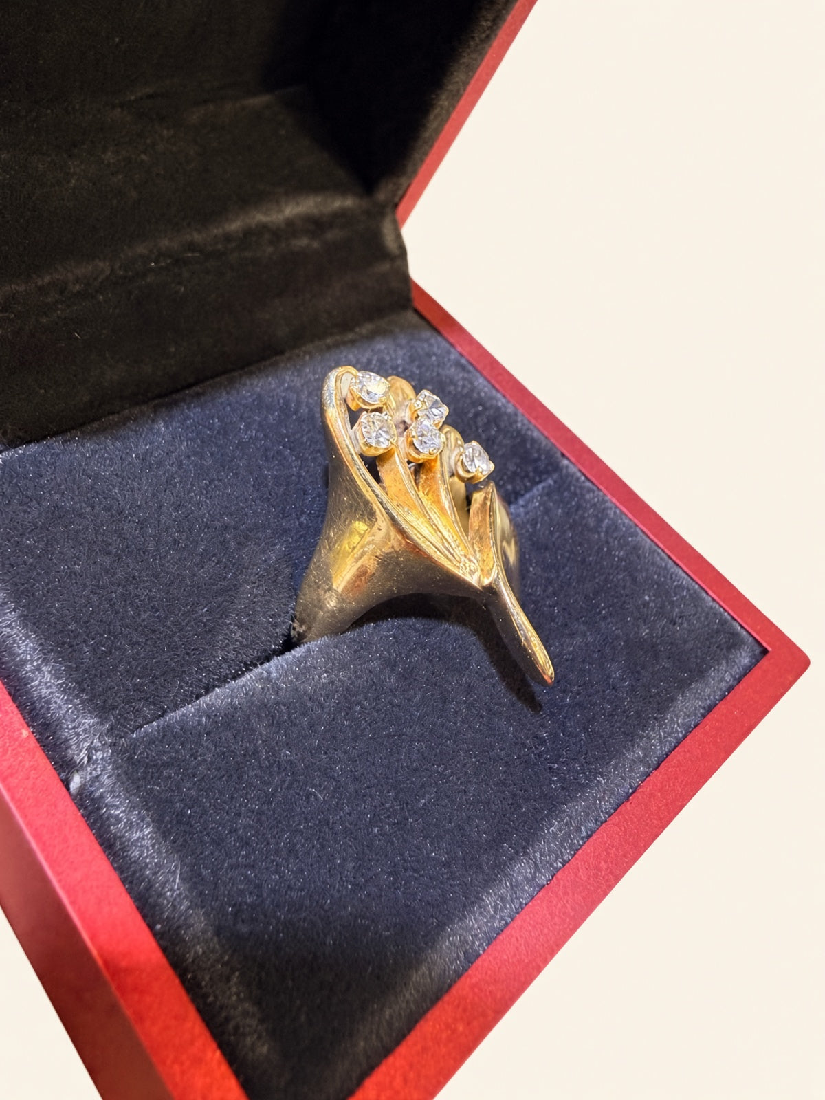 14K Yellow Gold Ladies Natural Diamond Ring – 0.40 TCW | Size 6 | R1077