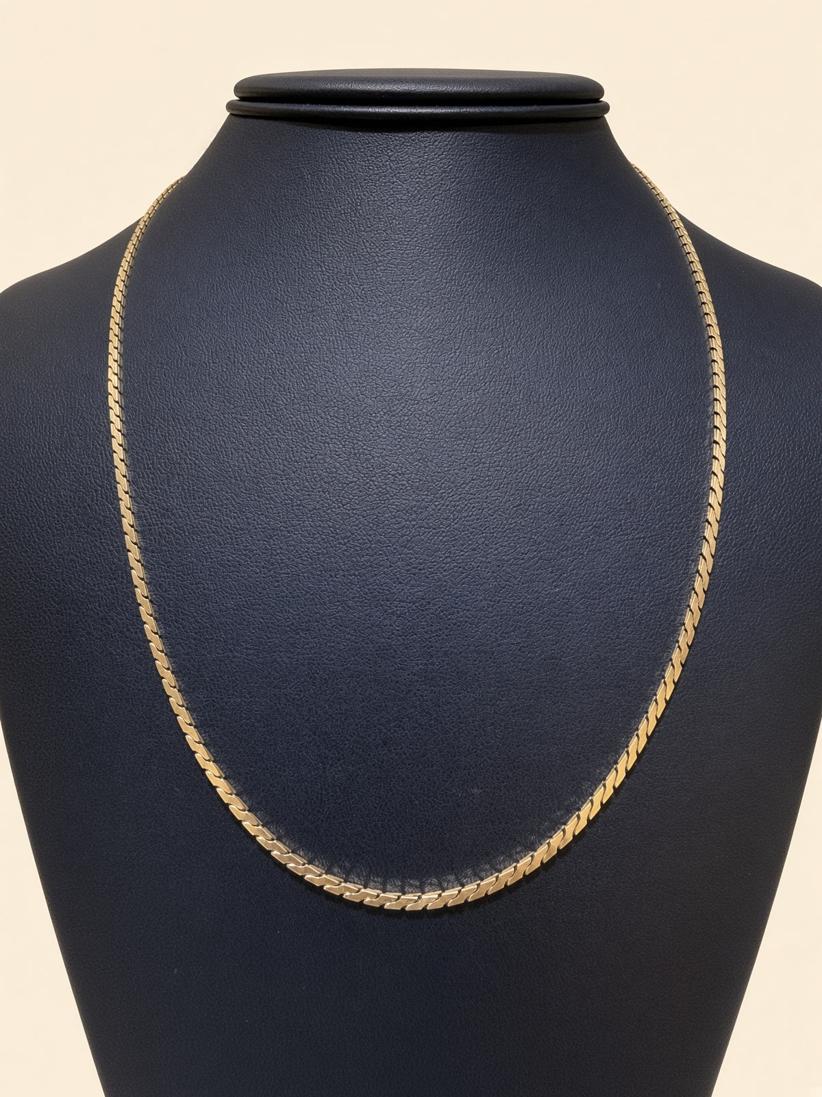 14K Yellow Gold Thick Flat Chain – 20" | 1.7mm | R1605