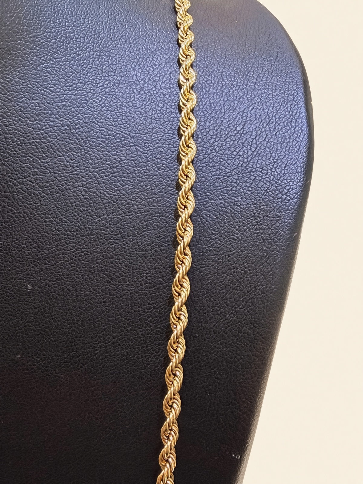 14K Yellow Gold Rope Chain – 24" 3mm | R1651