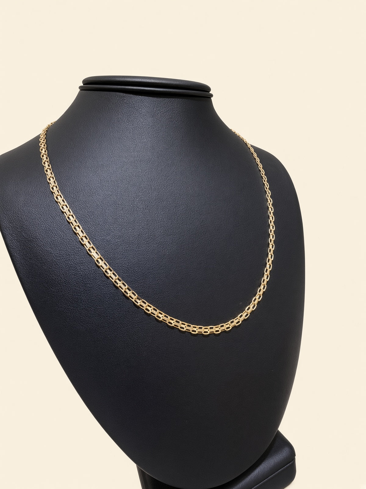 14K Yellow Gold Fancy Long & Short Link Chain – 20" | 3.5mm | R2101