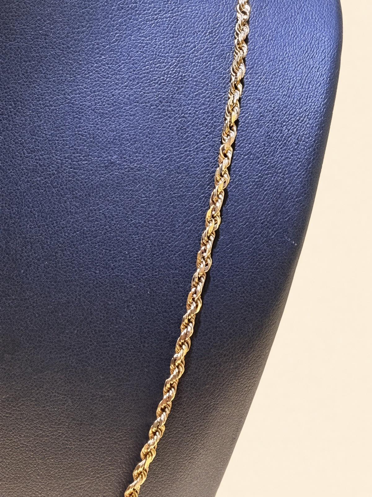 10K Yellow Gold Solid Rope Chain – 20" | 2.5mm | R1945
