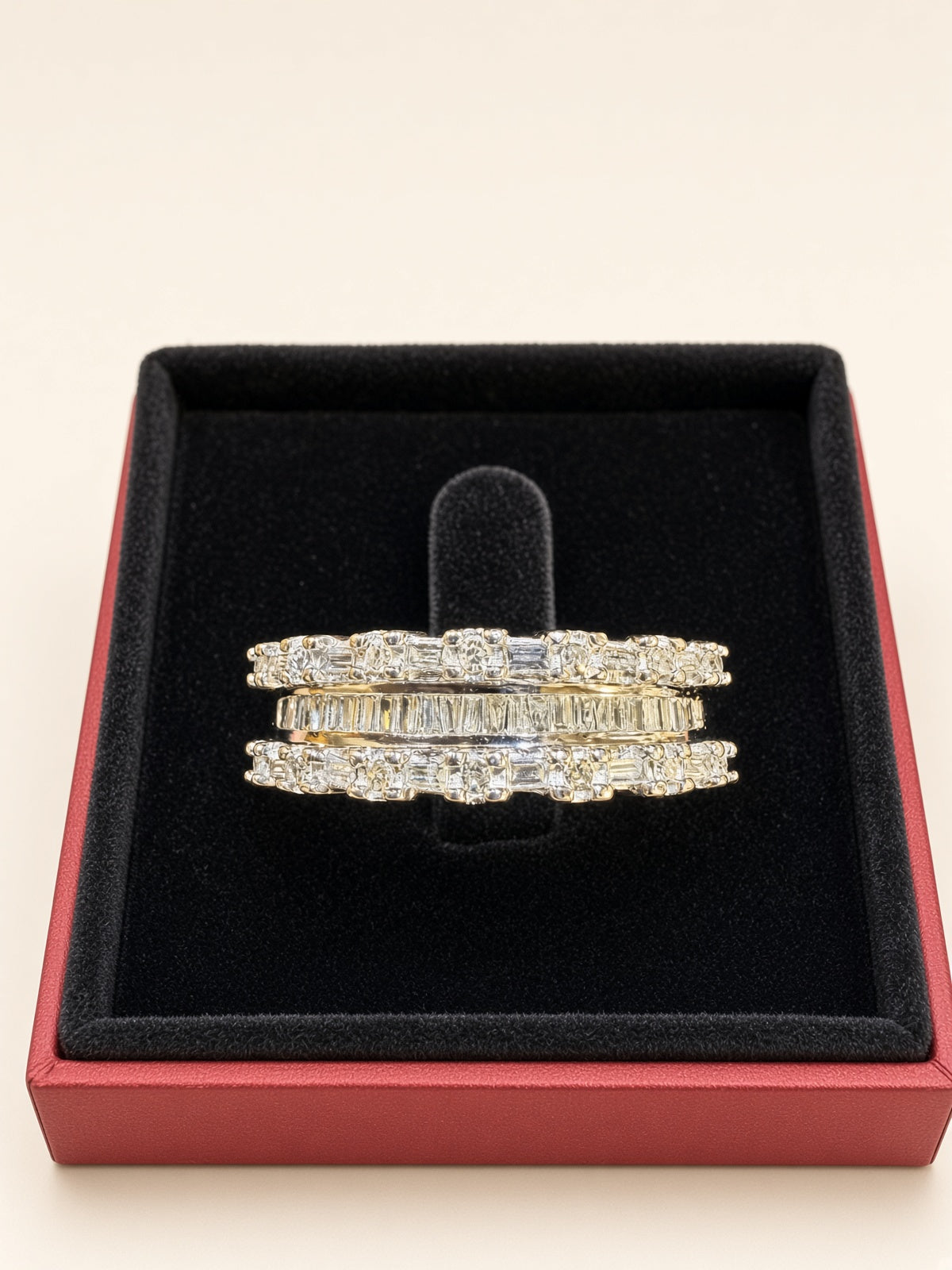 10K White Gold Natural Diamond Band – 0.80 TCW | Size 9.25 | R1108