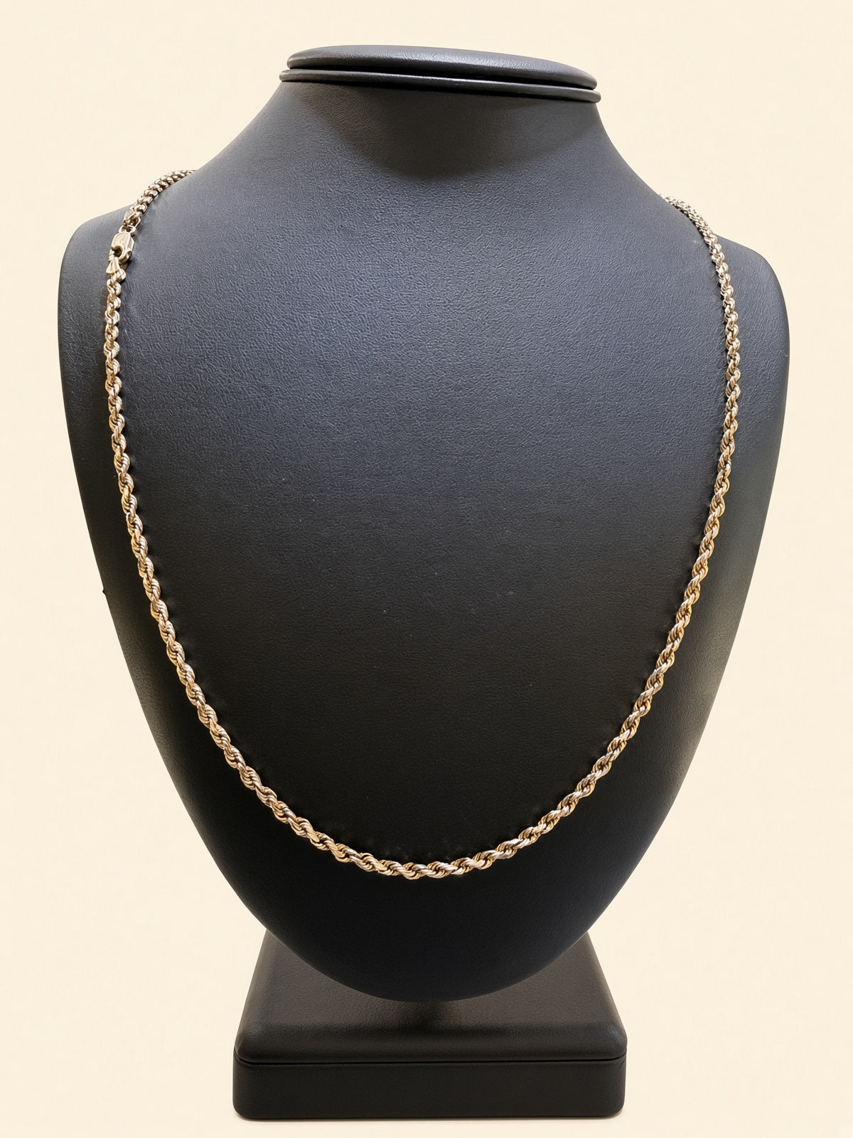 10K Yellow Gold Solid Rope Chain – 20" | 2.5mm | R1945