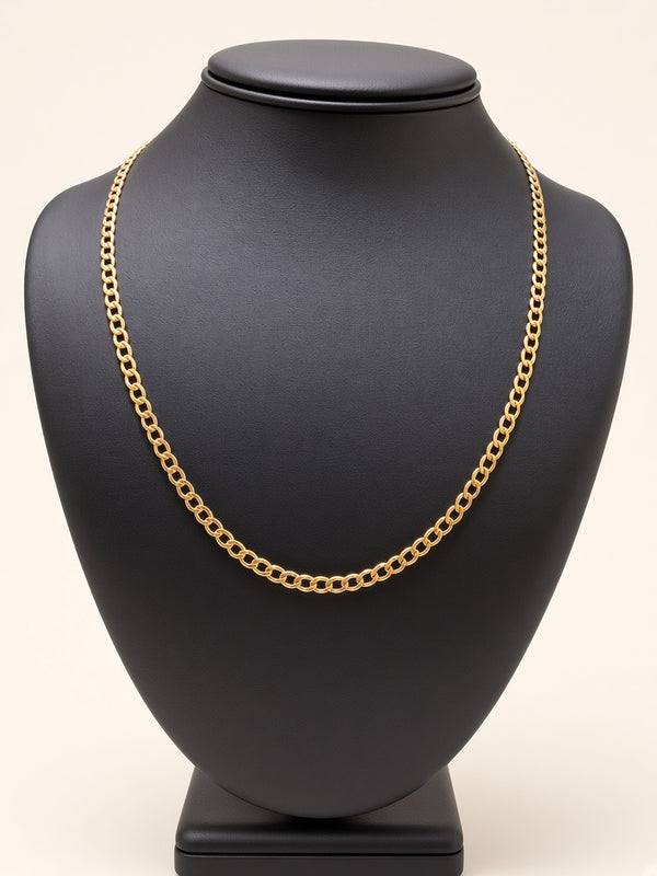 10K Yellow Gold Curb Link Chain – 20" | 4.5mm R2173