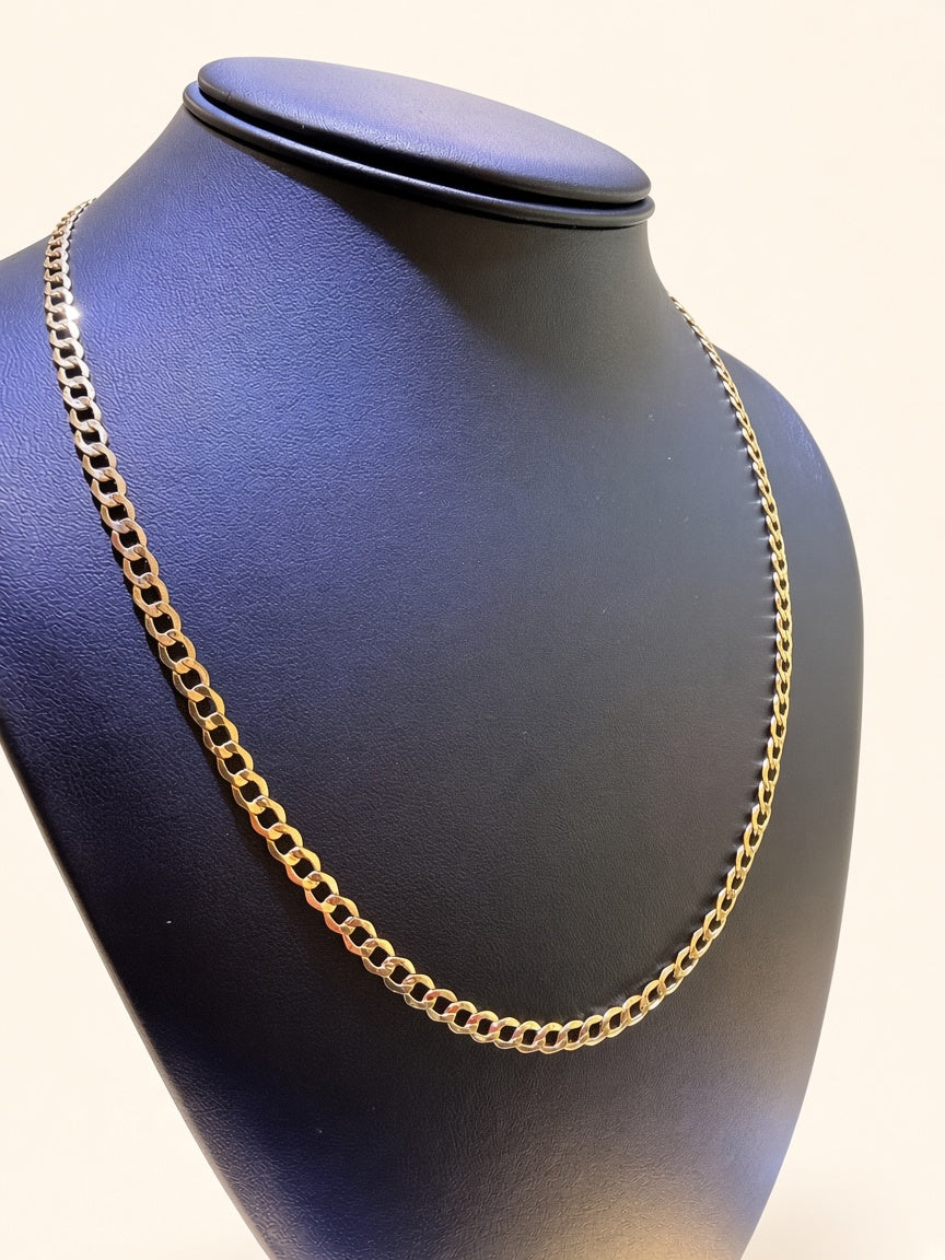 10K Yellow Gold Curb Link Chain – 20" | 4.5mm R2173