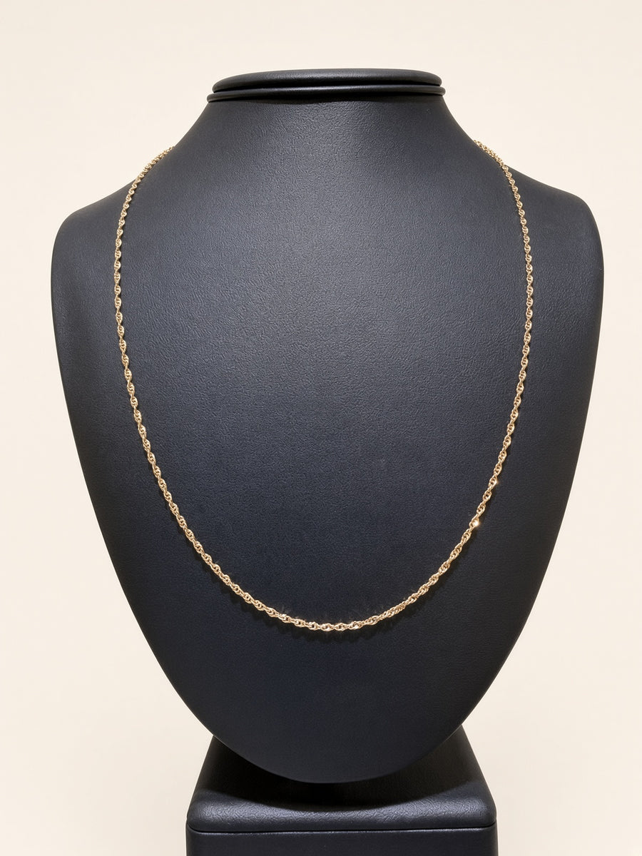 14K Yellow Gold Singapore Chain – 24" | 2mm | R1588