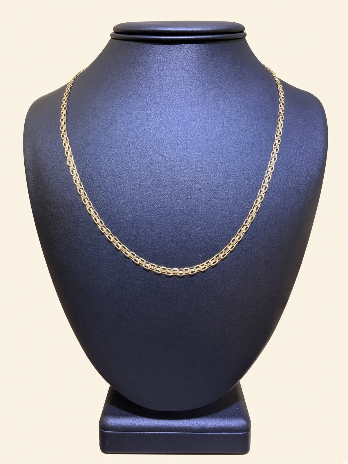 14K Yellow Gold Fancy Long & Short Link Chain – 20" | 3.5mm | R2101
