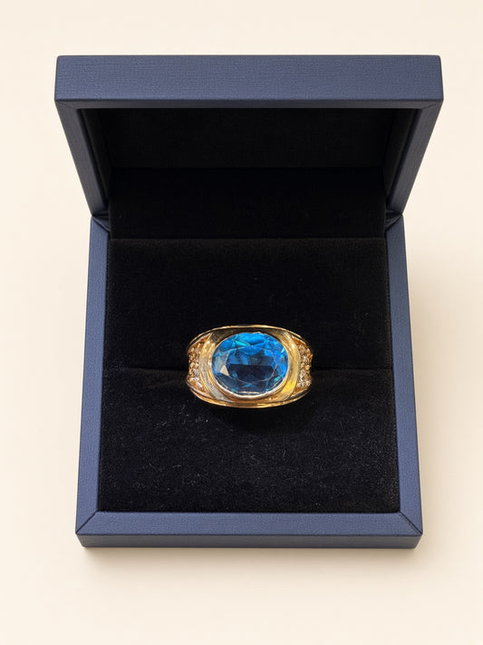 14K Yellow Gold December Zircon Ring – Size 10 | R1905