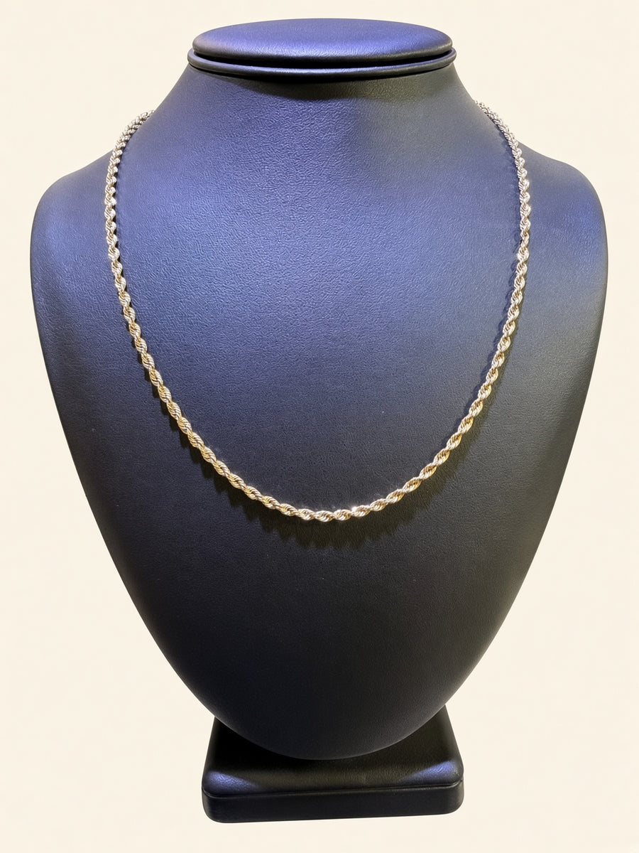 10K Yellow Gold Rope Chain – 20" | 2.75mm | R2219